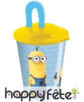 Verre Minions avec paille