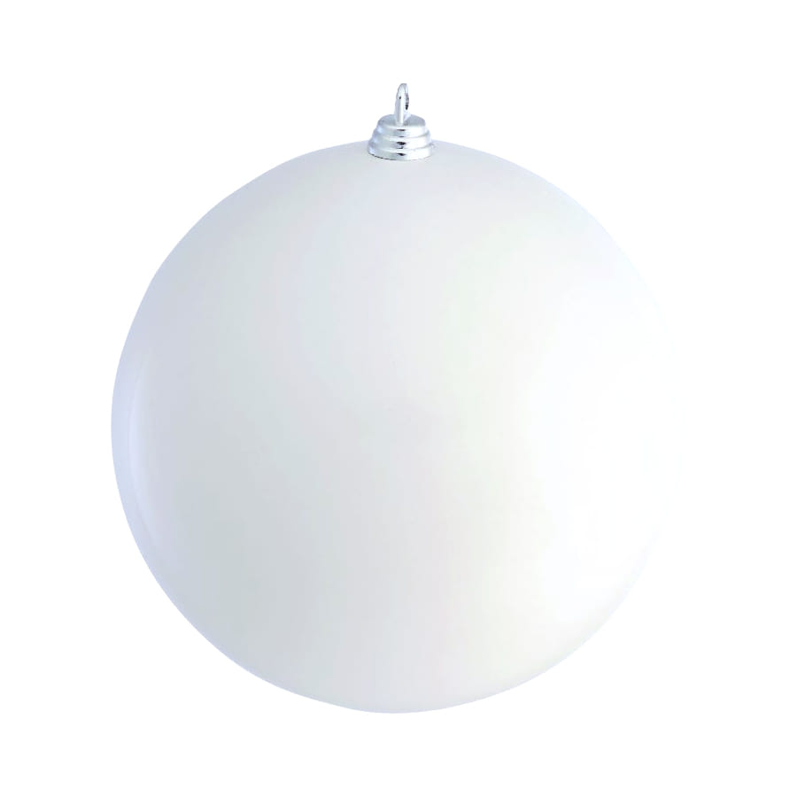 Boule De Noel Blanche De 6cm