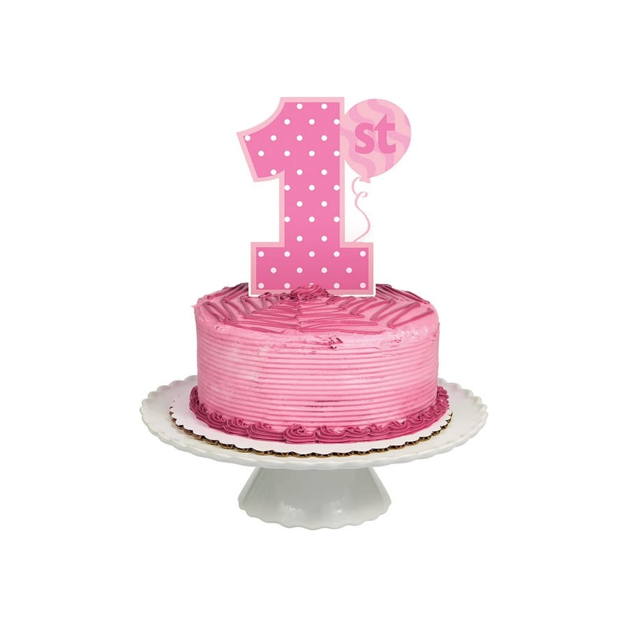 Chiffre 1 Rose Pour Gateau De 1er Anniversaire