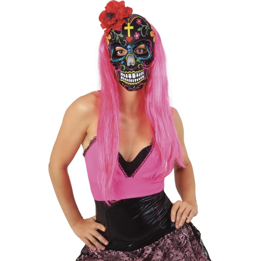 Masque LED Halloween Jour des Morts pour adultes