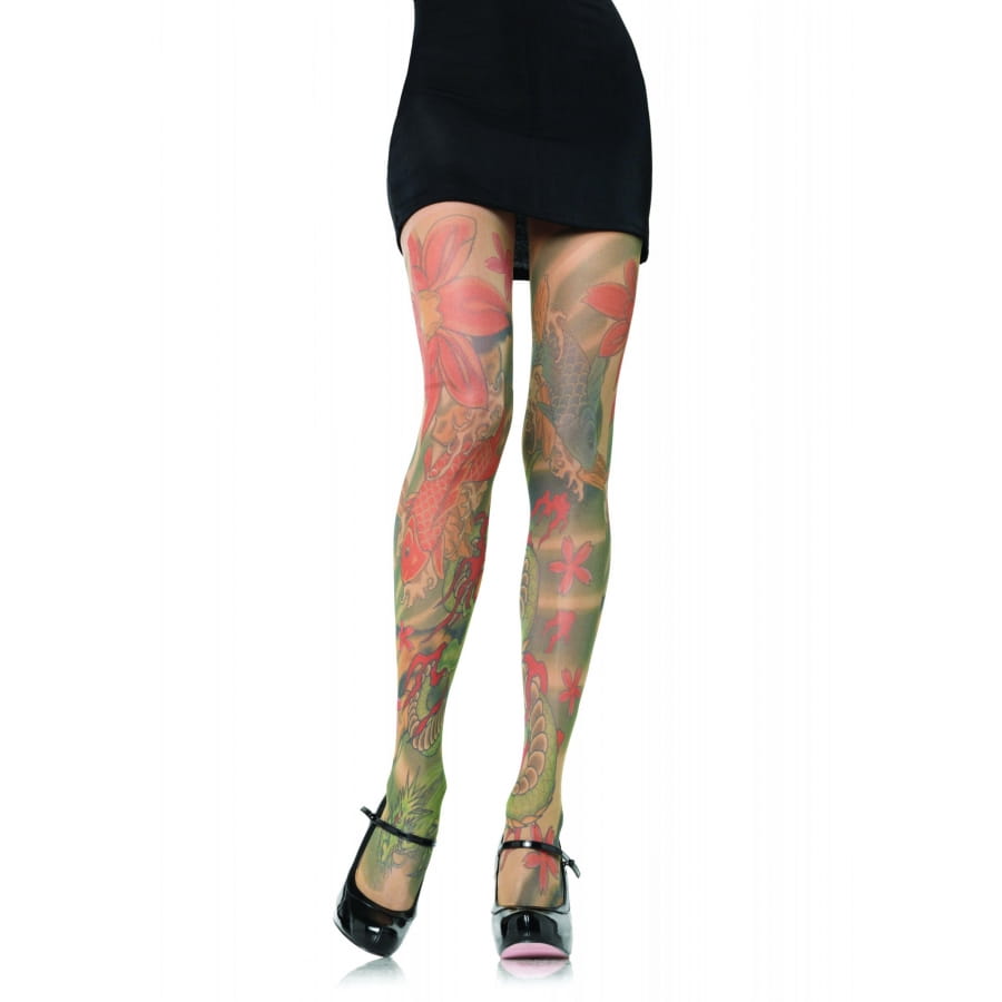 Paire de collants tatouage