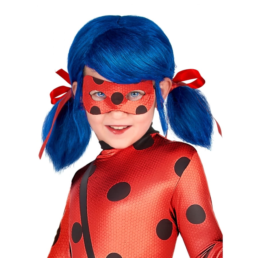 Perruque Ladybug fille : Miraculous, les aventures de Ladybug et