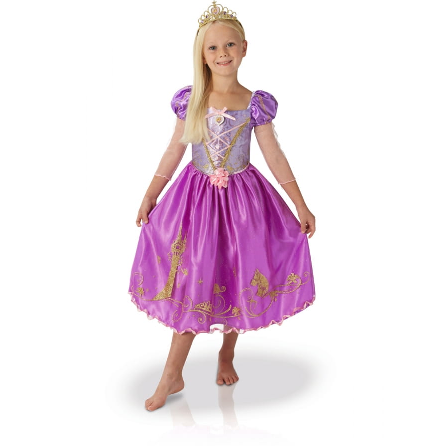 Robe de Princesse Raiponce avec tiare pour enfant
