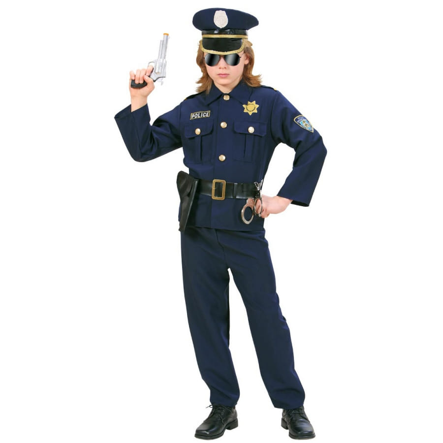 Costume Policier Français Enfant - Bleu - 104 cm - Déguisement enfant -  Achat & prix